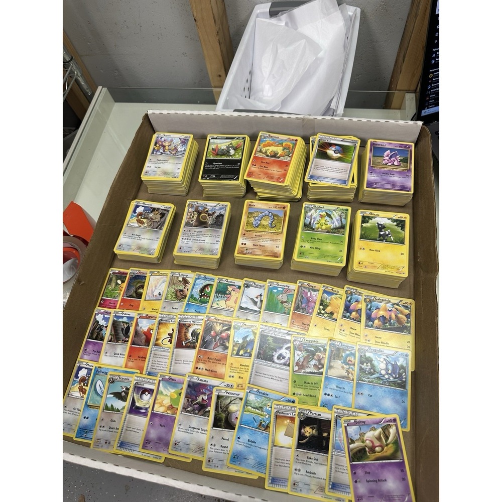 1000 card pokemon lot xy era black and white era ONLY! 2011-2016 C/UC